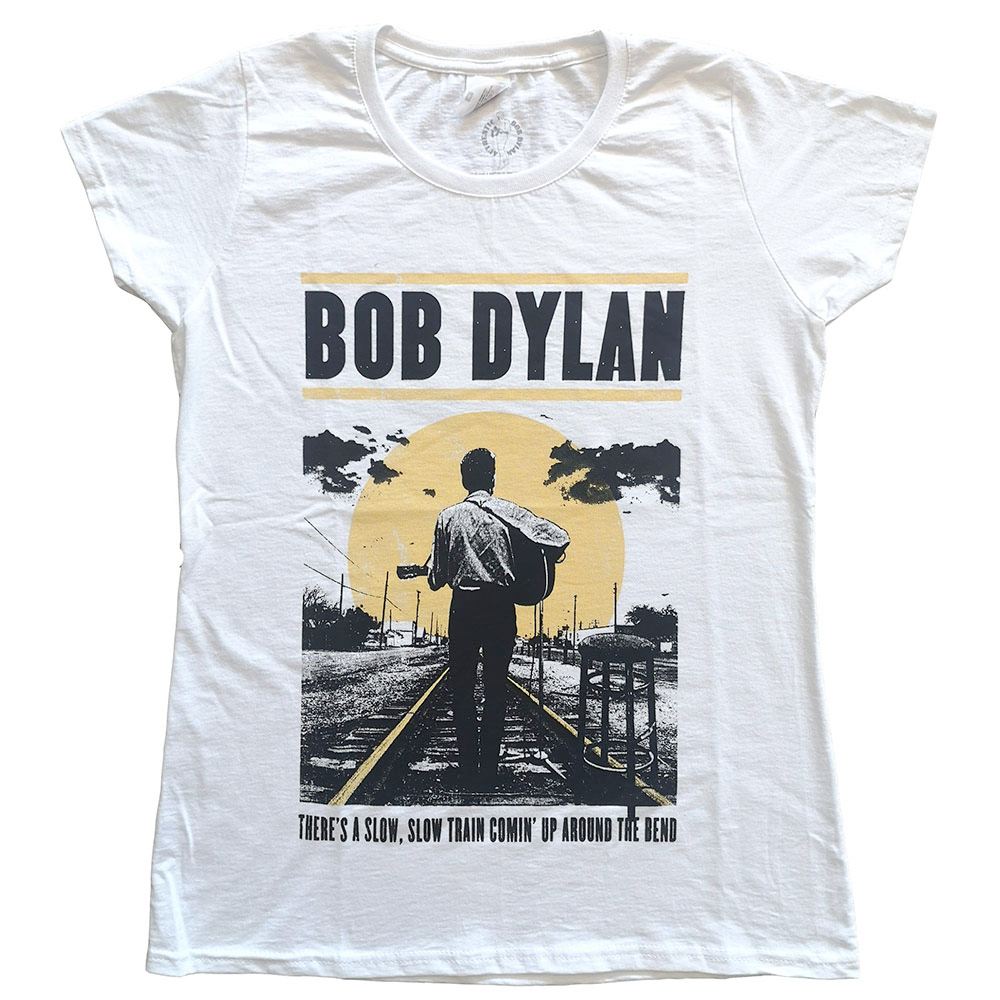 Bob Dylan - Slow Train Dames Tshirt - Wit